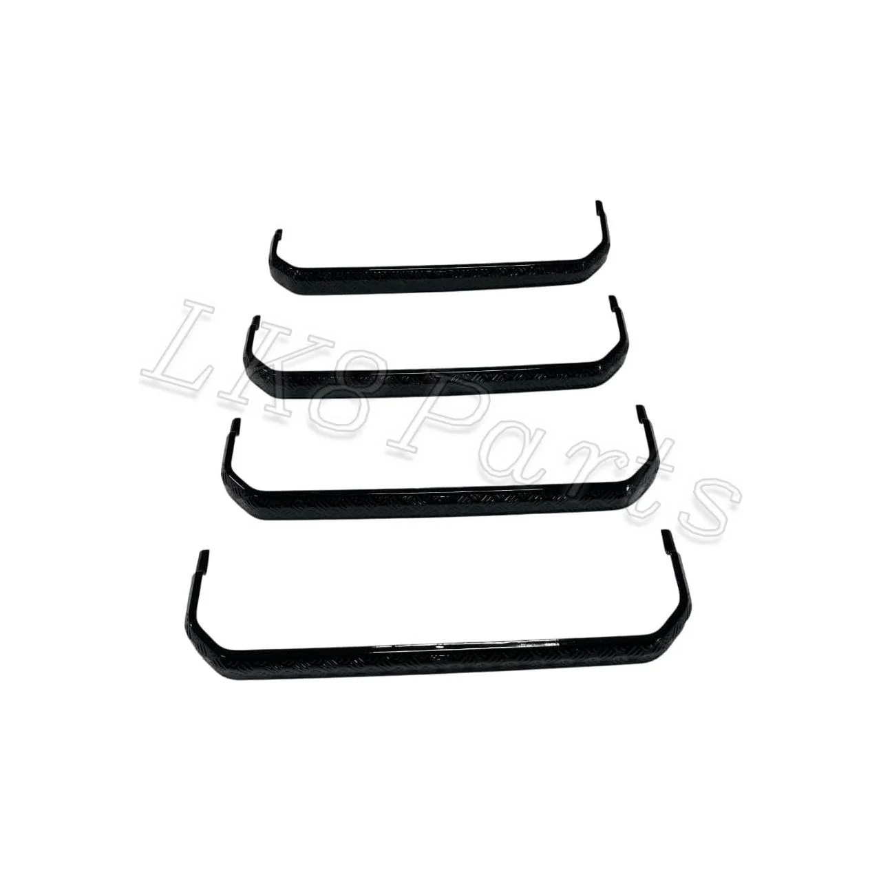 4x Chequer Plate Side Step Covers – Gloss Black 110 / 130 - Image 7