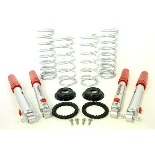 Terrafirma Air-to-Coil Conversion Kit +3" Travel, 4-Stage Adjustable Shocks – TF260 – Discovery II (1999–2004)