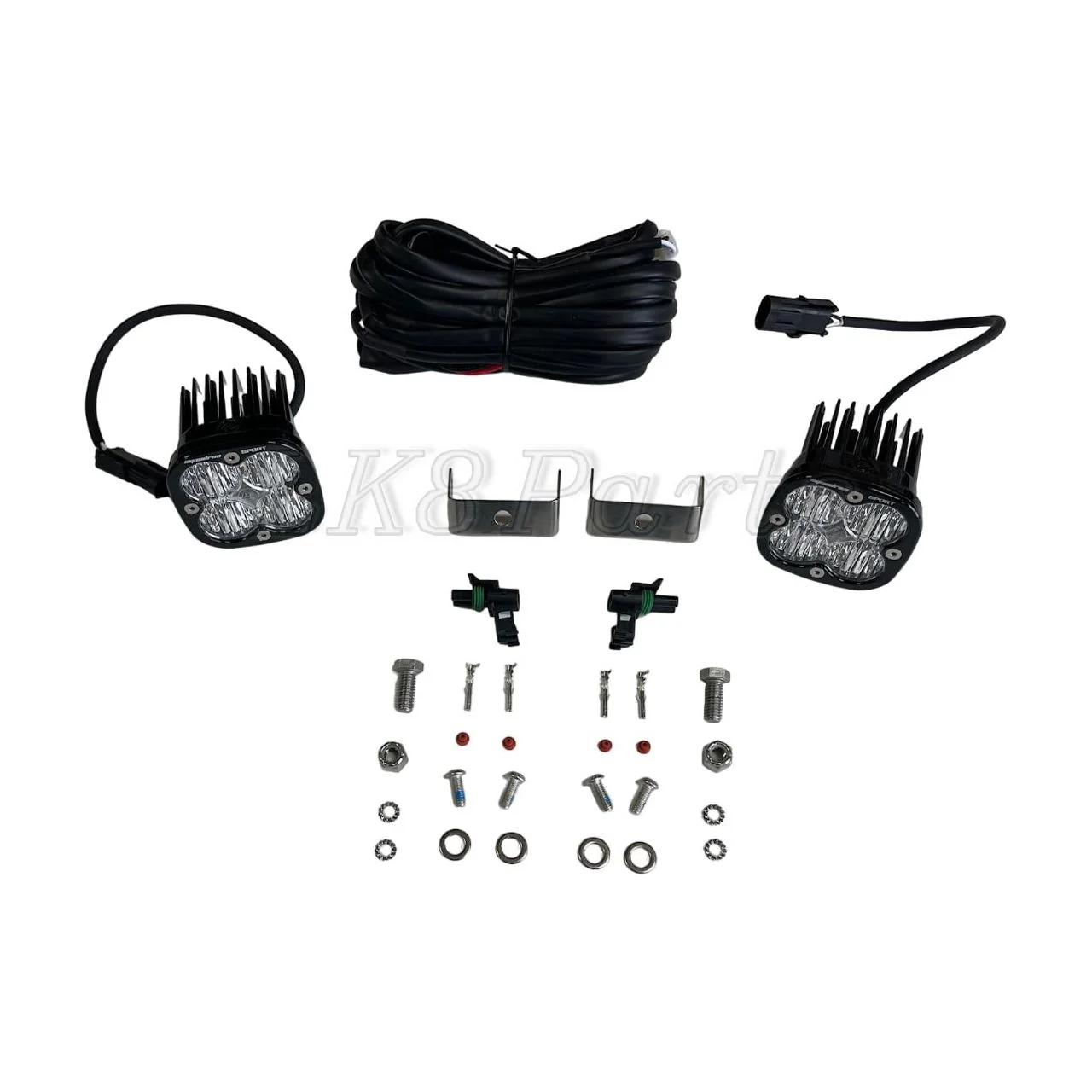 Baja Designs Squadron Sport LED Auxiliary Light Pod Pair - Clear Wide Cornering - Image 3