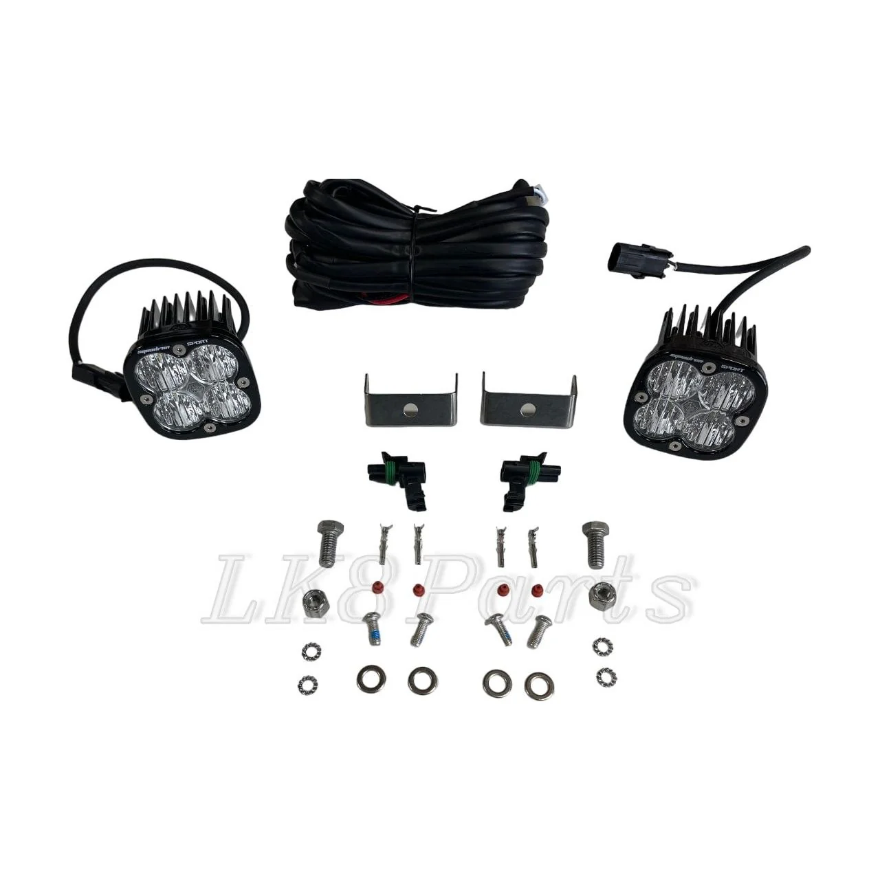 Baja Designs Squadron Sport LED Auxiliary Light Pod Pair - Clear Wide Cornering - Image 4
