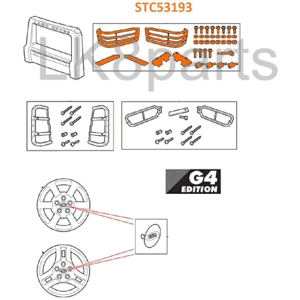 HEADLAMP FRONT LIGHT GUARD KIT SET - Image 10