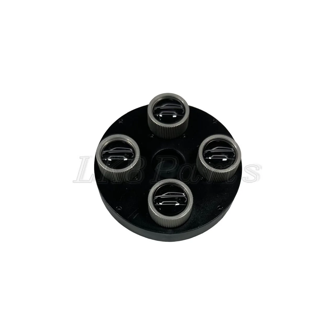 Black + Silver Tire Wheel Valve Stem Caps Genuine - Image 4