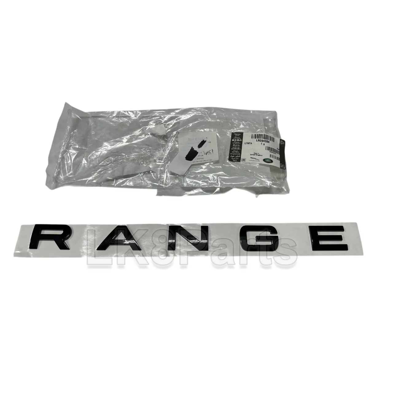 Black Tailgate Lettering "RANGE" Genuine - Image 2