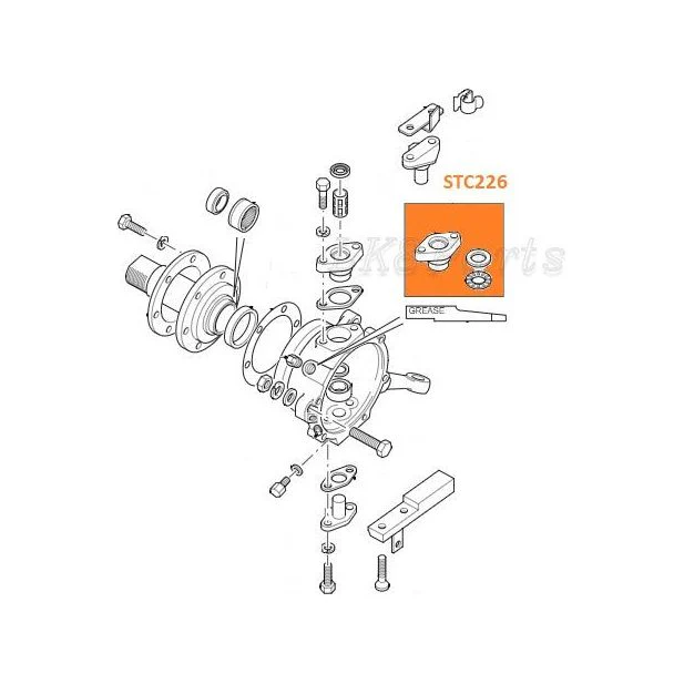 FRONT ABS UPPER SWIVEL PIN KIT - Image 5