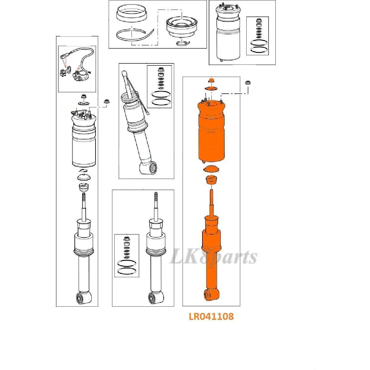 FRONT AIR SHOCK STRUT W/O ACE - Image 2