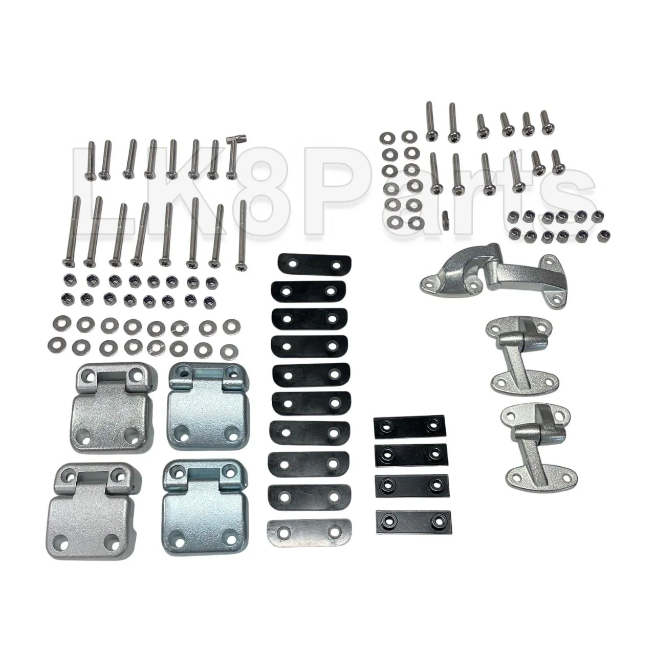 Front and 2nd Row Door Hinge Set Stainless Bolts - Image 4