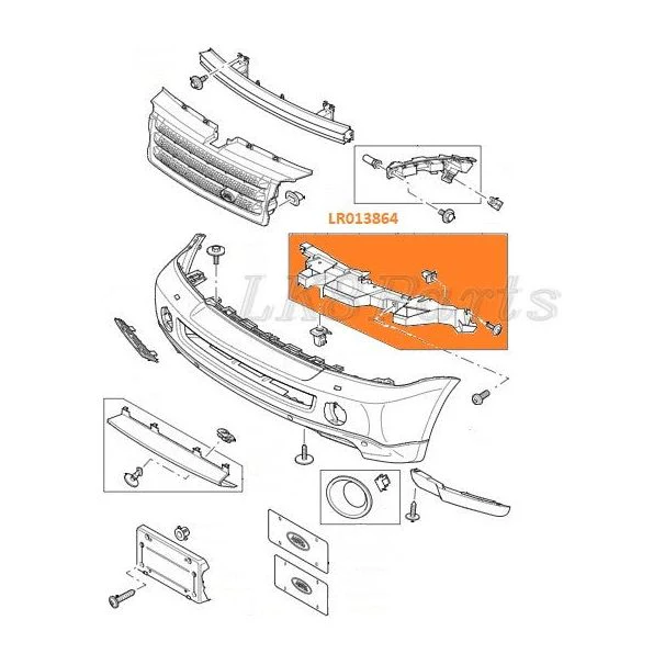 FRONT BUMPER MOUNTING BRACKET SUPPORT RIGHT - Image 2