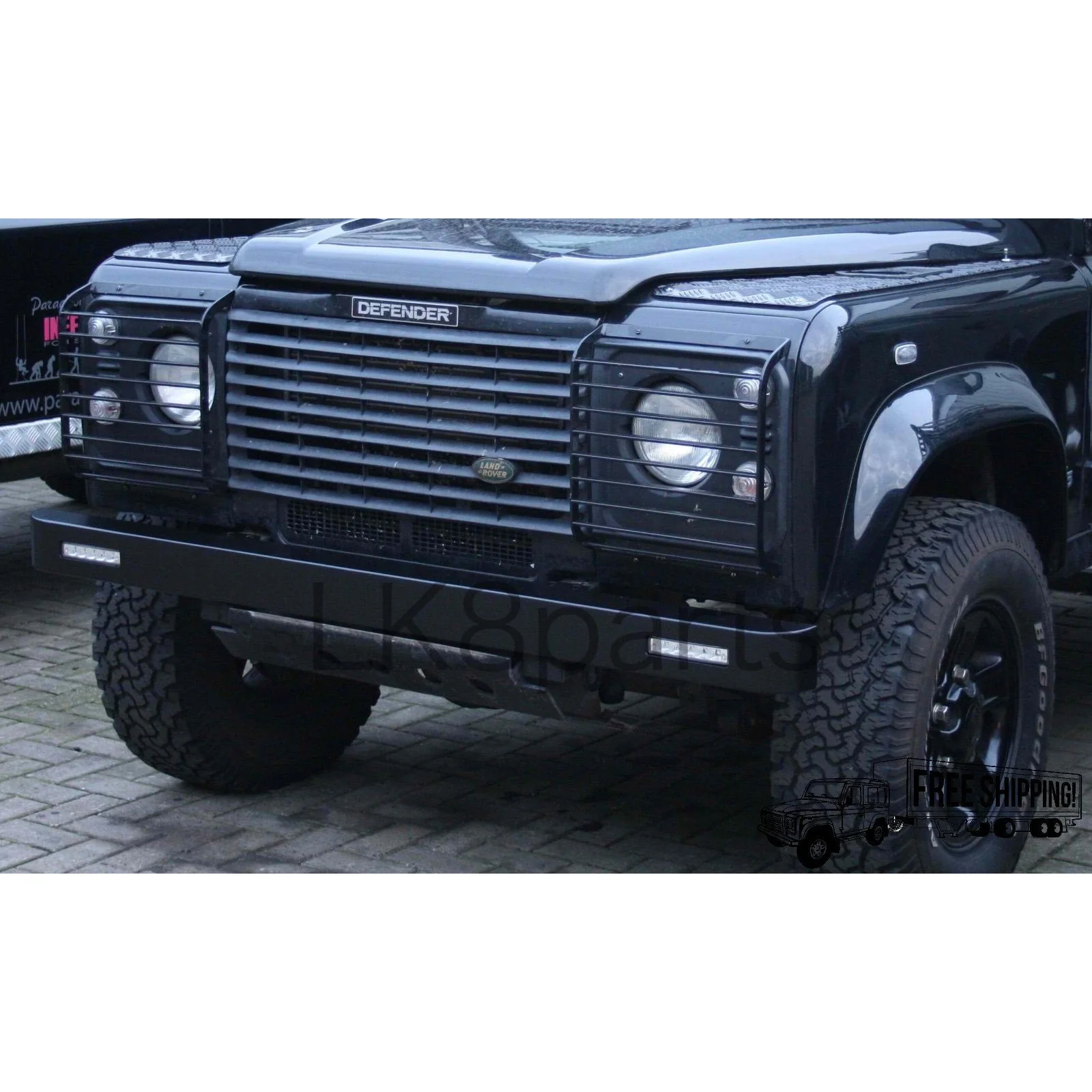 FRONT BUMPER WITH INTEGRATED LED LIGHT