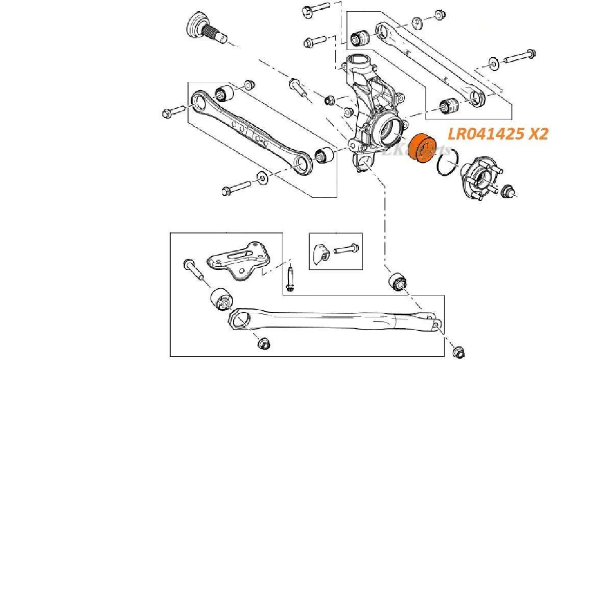FRONT or REAR WHEEL HUB BEARING SET x2 - Image 2