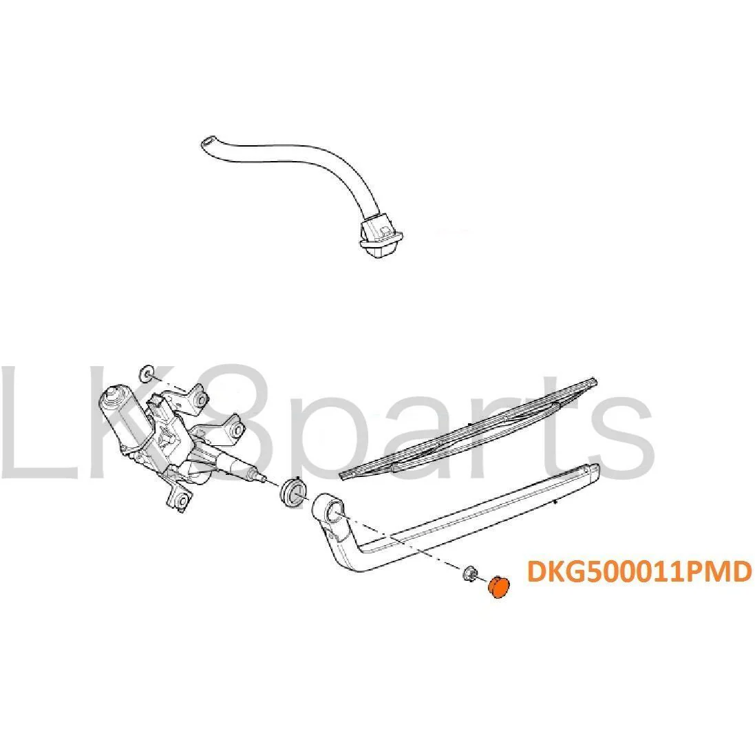 Front or Rear Wiper Arm Nut Cap Cover - Image 4