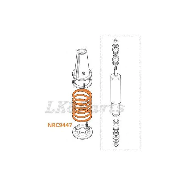 Front Passenger Coil Spring (Blue/Yellow) - Image 2