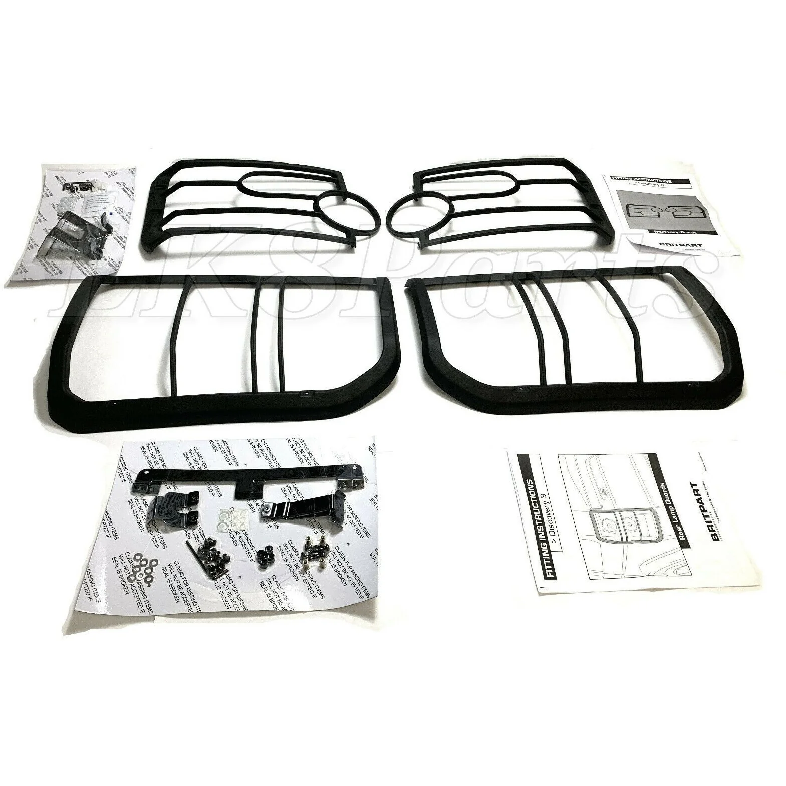 Land Rover LR3 Front & Rear Light Guard Kit – VUB501200 & VUB501380 - Image 2