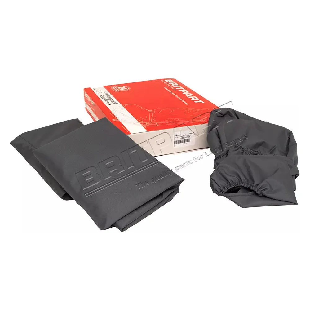 Front Waterproof Seat Cover Set Grey