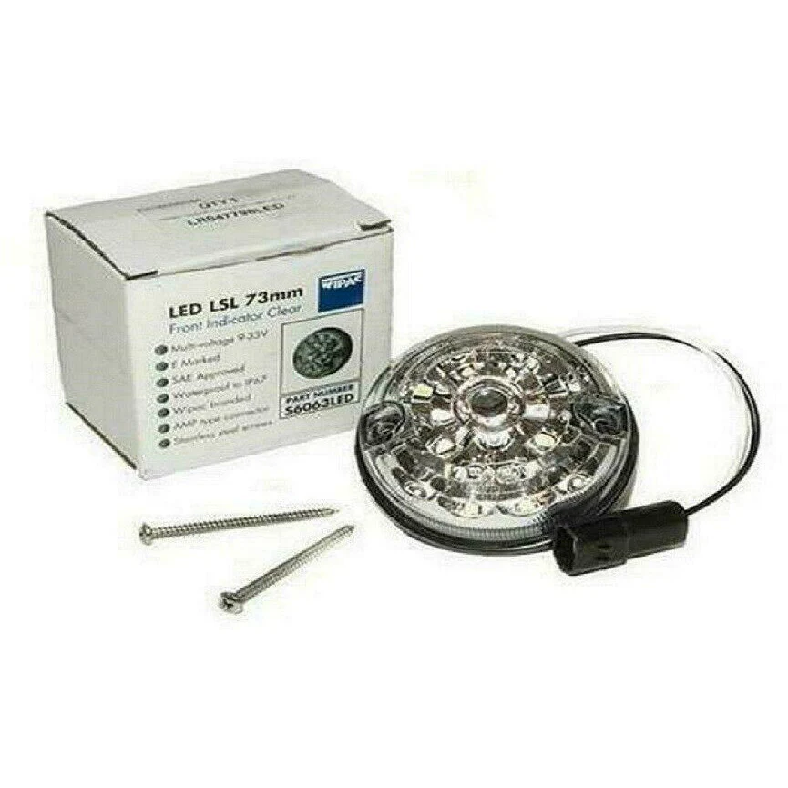 LR047798LED Wipac Front Clear LED Indicator Lamp – Series & Defender