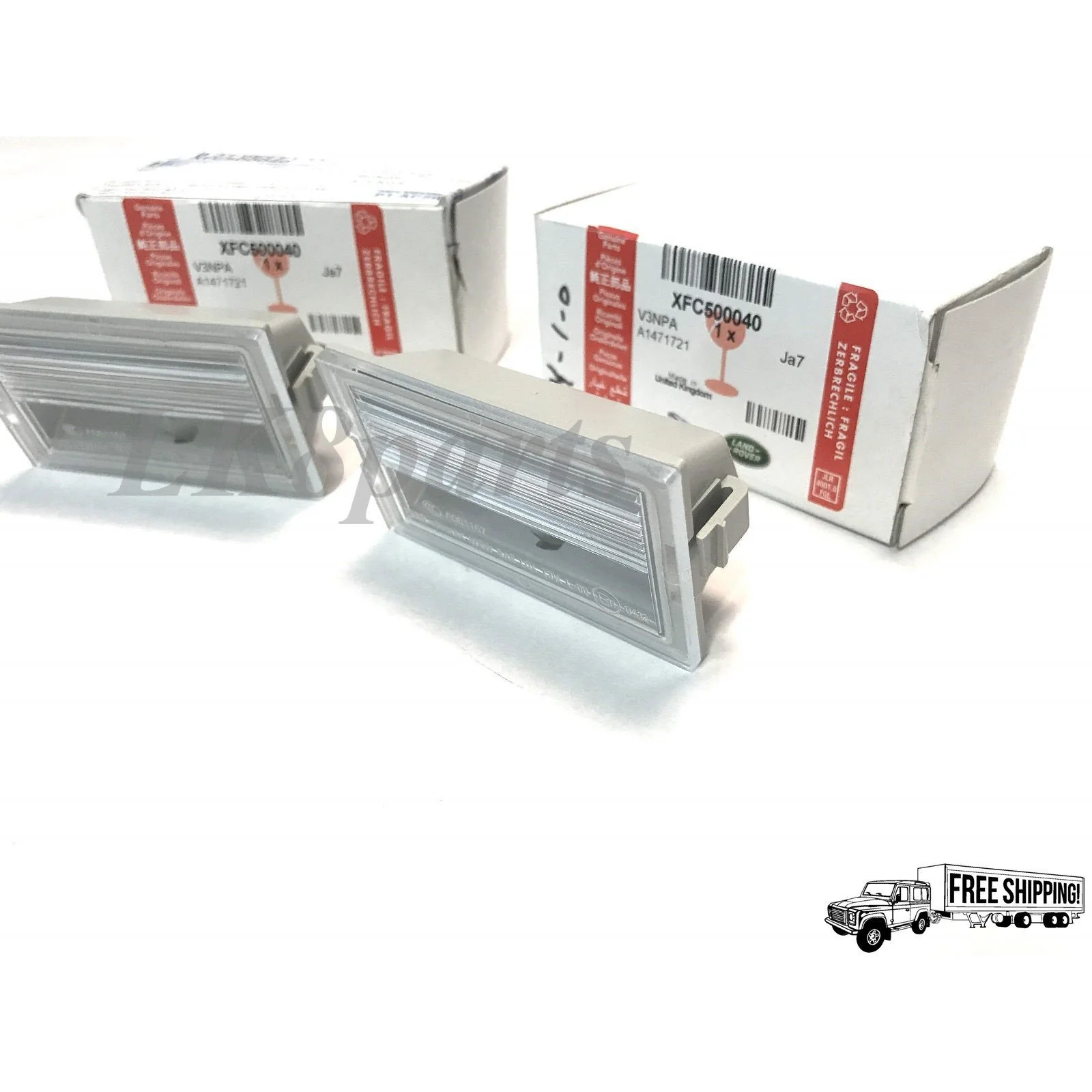 LICENSE PLATE LAMP - SET 2 GENUINE - Image 2