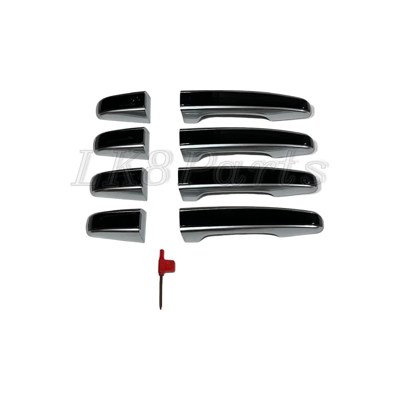 Gloss Black and Silver Door Handle Kit - Range Rover L405 - Image 6