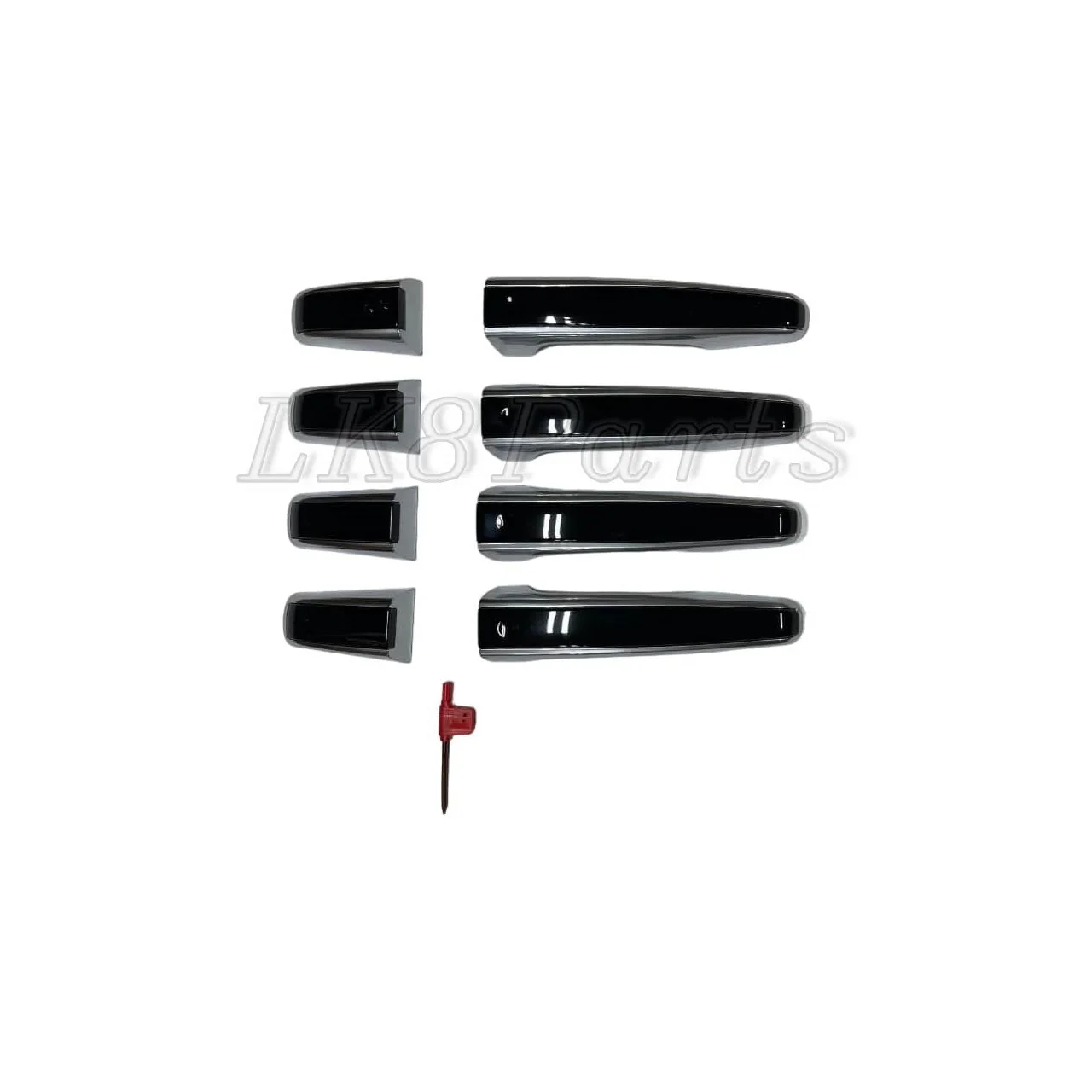 Gloss Black and Silver Door Handle Kit - Range Rover L405 - Image 9