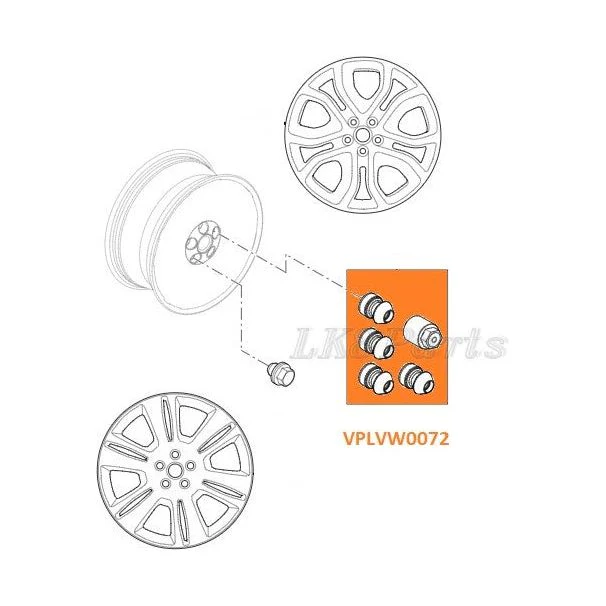 Gloss Black Finish Locking Wheel Lug Nut Set Genuine - Image 5