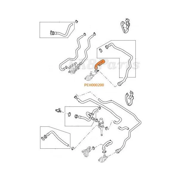 Heater Hose Feed to Auxiliary Water Pump Genuine - Image 4