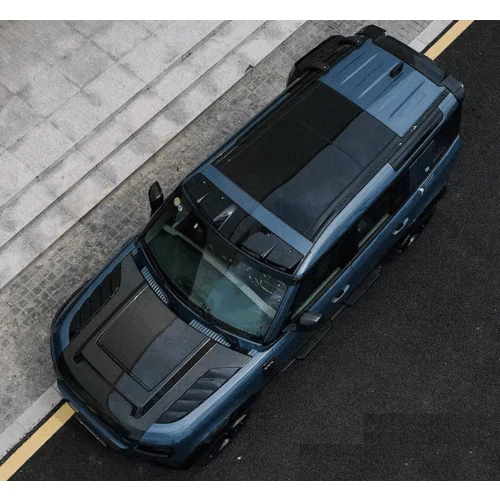 Defender L663 Hood Louver Vent Trim Kit - Gloss Black - Image 9