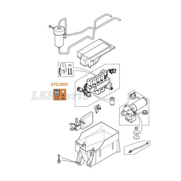 Range Rover P38 EAS Valve Block Diaphragm Repair Kit - Image 4