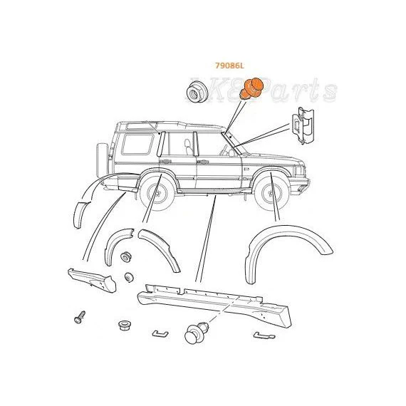 LAND ROVER PLASTIC DRIVE RIVET FOR REDUNDANT HOLES - Image 8