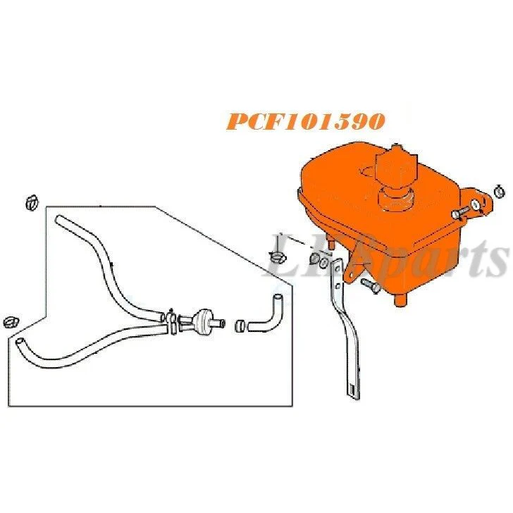 COOLANT OVERFLOW RESERVOIR BOTTLE TANK - Image 4