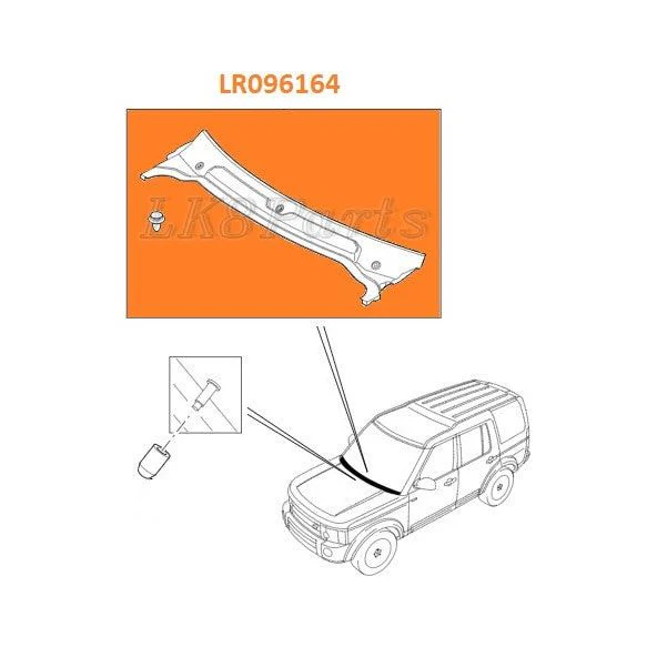 Windshield Finisher Lower Cowl – Genuine Land Rover - Image 8