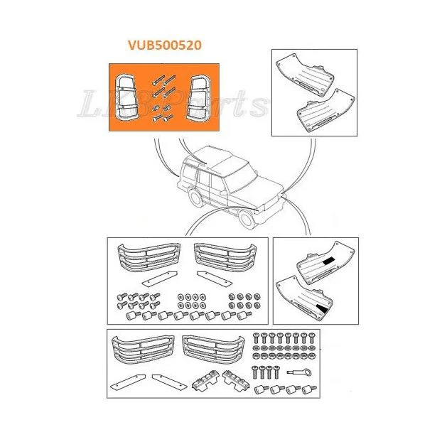 REAR BUMPER LIGHT GUARD SET GENUINE - Image 7