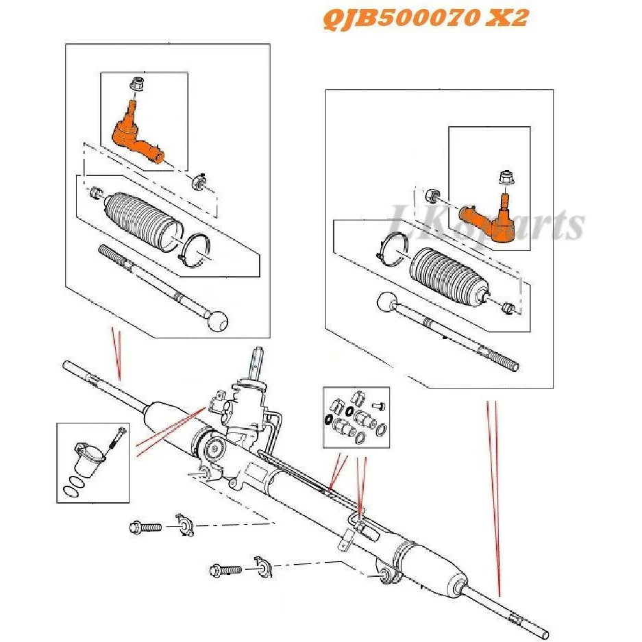 STEERING TIE ROD END SET x2 - Image 3
