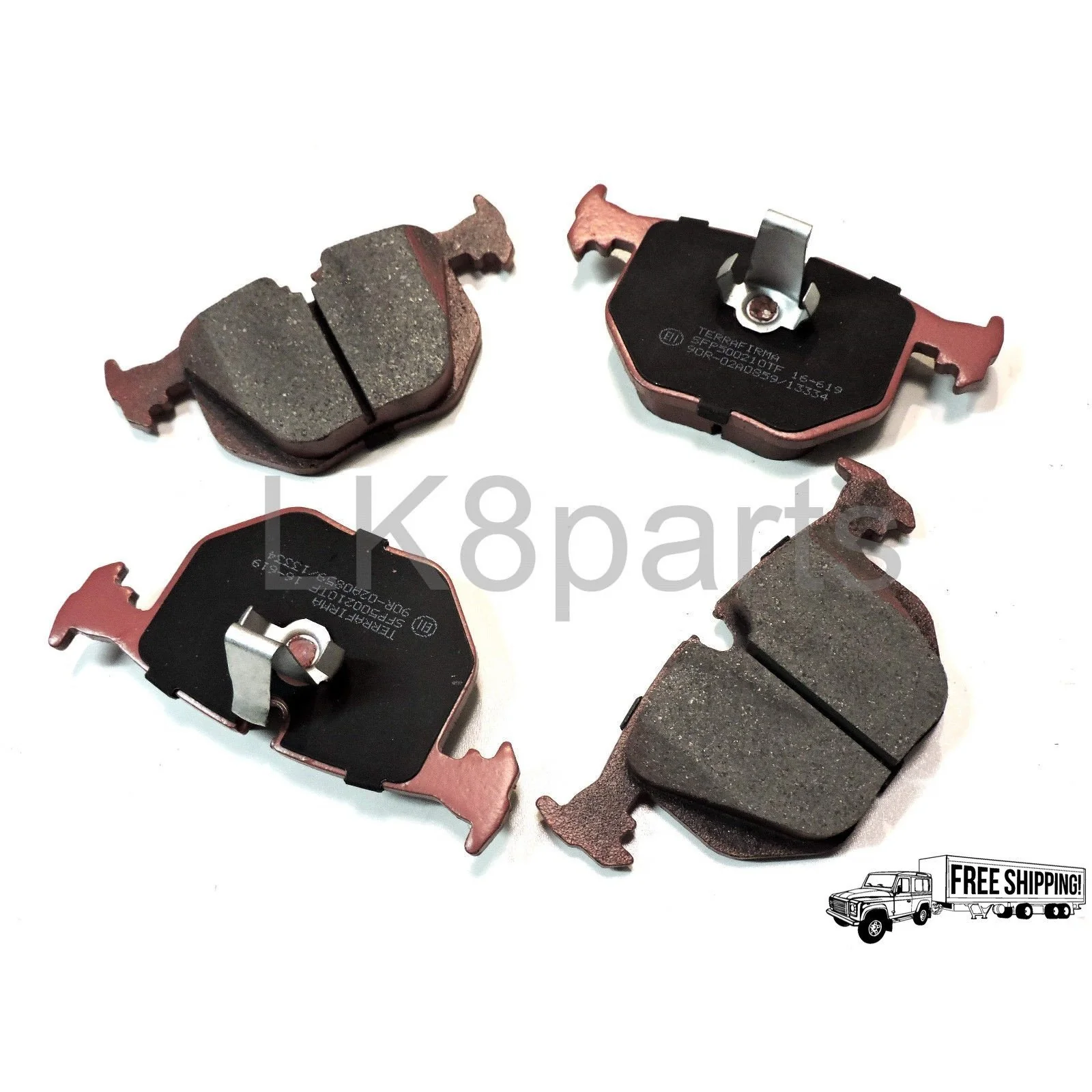 TERRAFIRMA PREMIUM CERAMIC REAR BRAKE PADS SET
