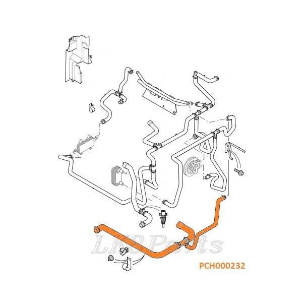 Top Upper Coolant Water Hose - Image 7